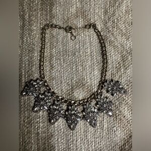 Beautiful Statement Faux Crystal Heavy Necklace Pre Owned
